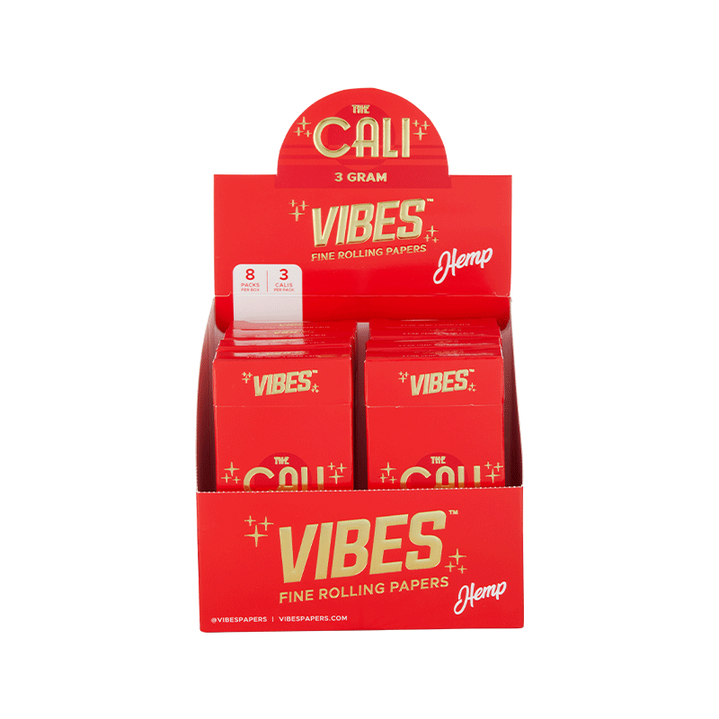 VIBES® | The CALI 3 Gram Pre-Rolled Cones | 110mm - Hemp - 8 Count Pre-Rolled Cones Vibes   
