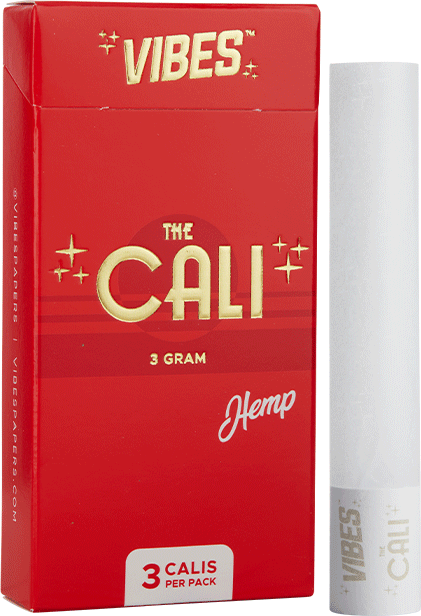 VIBES® | The CALI 3 Gram Pre-Rolled Cones | 110mm - Hemp - 8 Count Pre-Rolled Cones Vibes