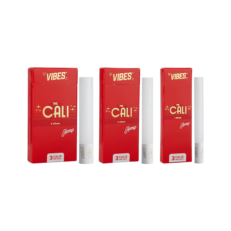 VIBES® | The CALI 3 Gram Pre-Rolled Cones | 110mm - Hemp - 8 Count Pre-Rolled Cones Vibes