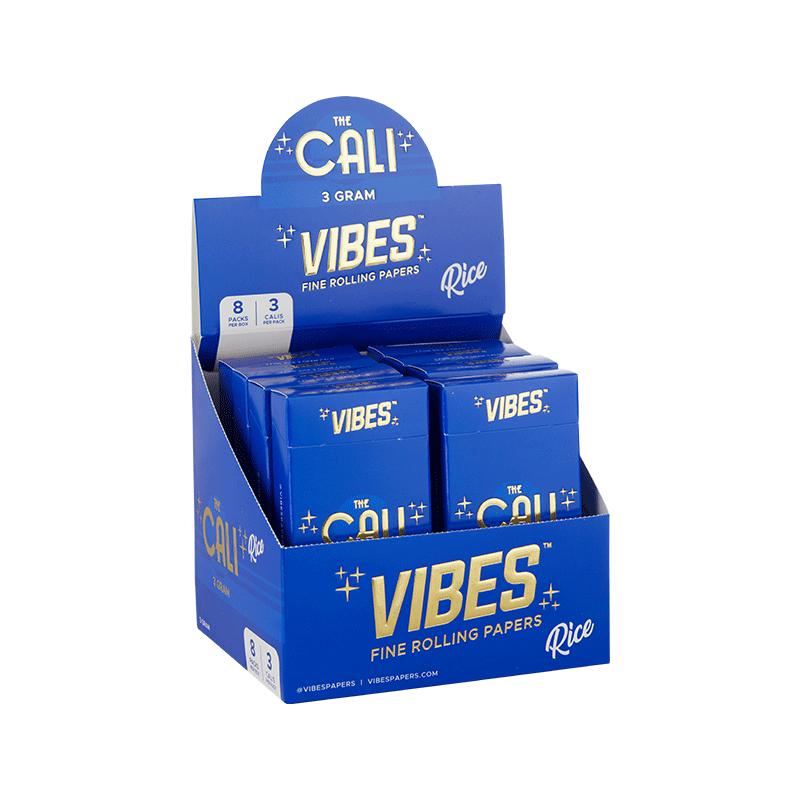 VIBES® | The CALI 3 Gram Pre-Rolled Cones | 110mm - Rice - 8 Count Pre-Rolled Cones Vibes