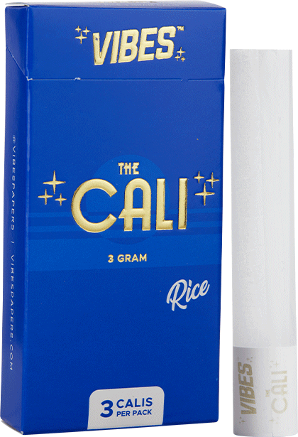 VIBES® | The CALI 3 Gram Pre-Rolled Cones | 110mm - Rice - 8 Count Pre-Rolled Cones Vibes