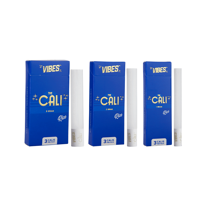 VIBES® | The CALI 3 Gram Pre-Rolled Cones | 110mm - Rice - 8 Count Pre-Rolled Cones Vibes