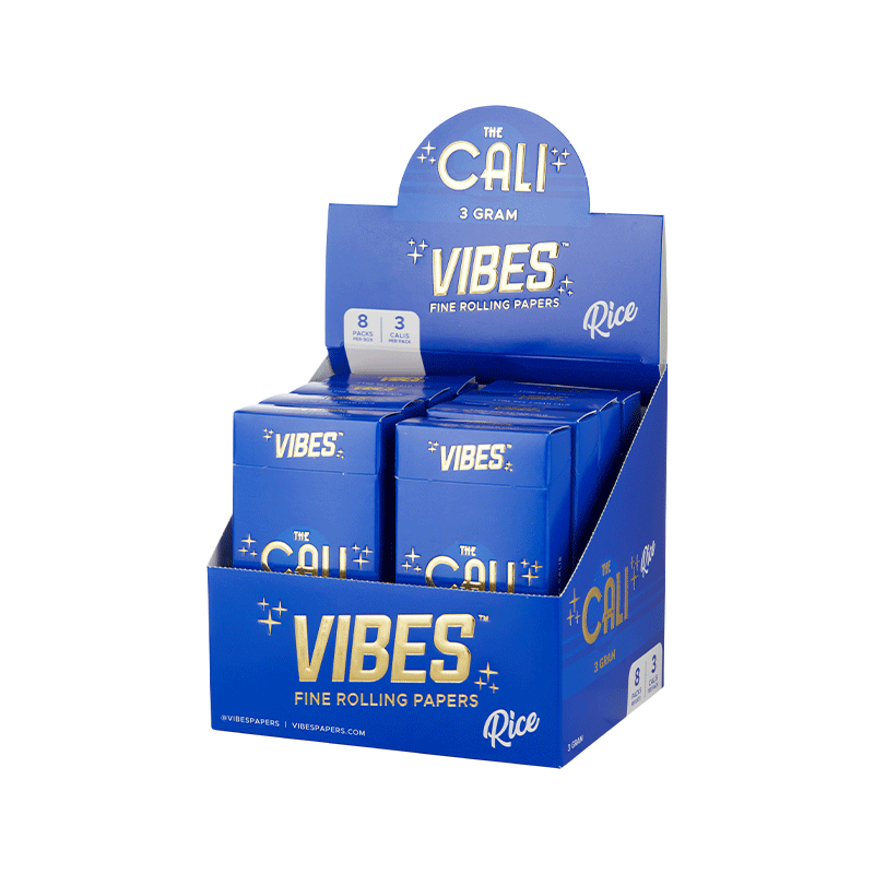 VIBES® | The CALI 3 Gram Pre-Rolled Cones | 110mm - Rice - 8 Count Pre-Rolled Cones Vibes