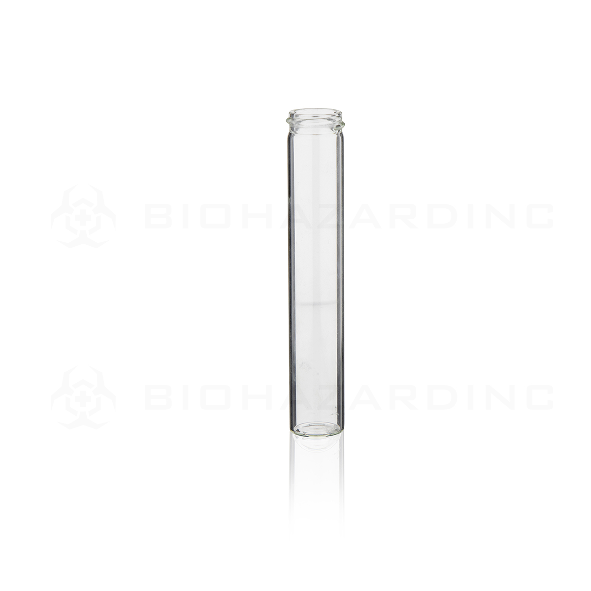 Glass Vial | Clear Glass Blunt Pre-Roll Tube | 22mm - 120mm - 144 Count Glass Vial Biohazard Inc   