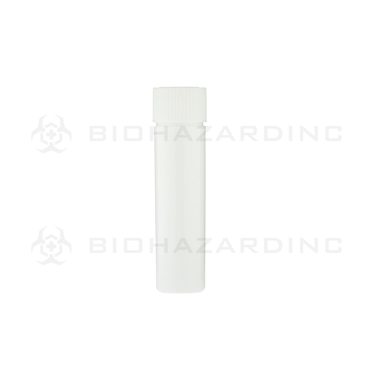 Child Resistant | Push & Turn Vape Cartridge White Tubes w/ White Caps | Various Sizes Storage Tube Biohazard Inc 72mm - 1000 Count  