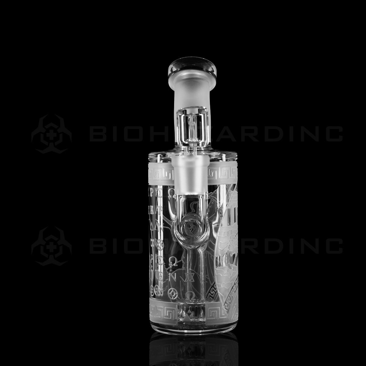 Dab Rig | Deep Etched Banger Hanger | 8" - Athena Design Glass Dab Rig Biohazard Inc