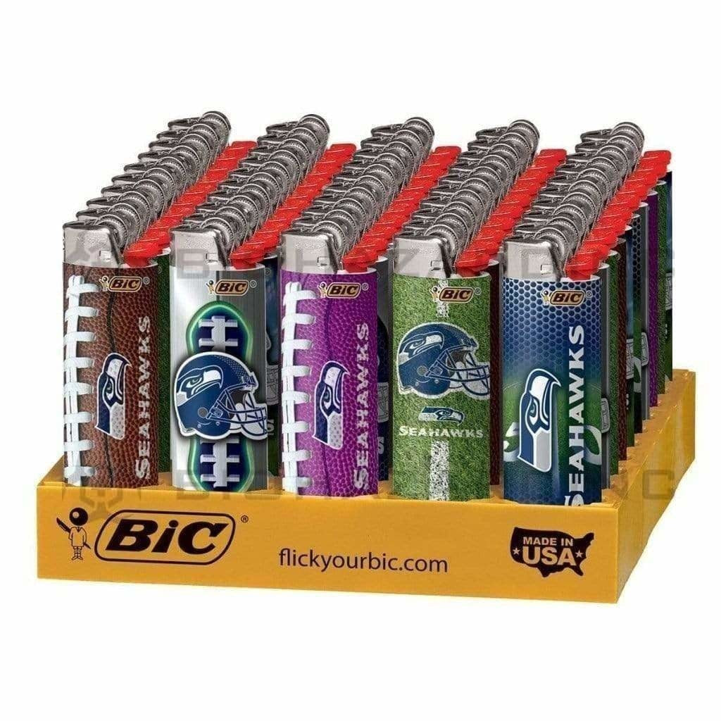 BIC® | 'Retail Display' NFL Seattle Seahawks Lighters | 50 Count Lighters BIC