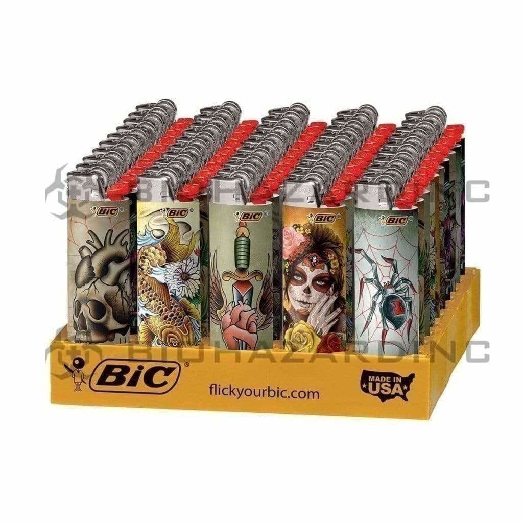 BIC® | 'Retail Display' Tattoo Special Edition Lighters | 50 Count Lighters BIC   