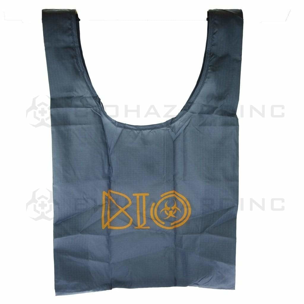 BIO Glass | Silver Blue Grab Bag | Matte Gold Logo Bag Bio Glass