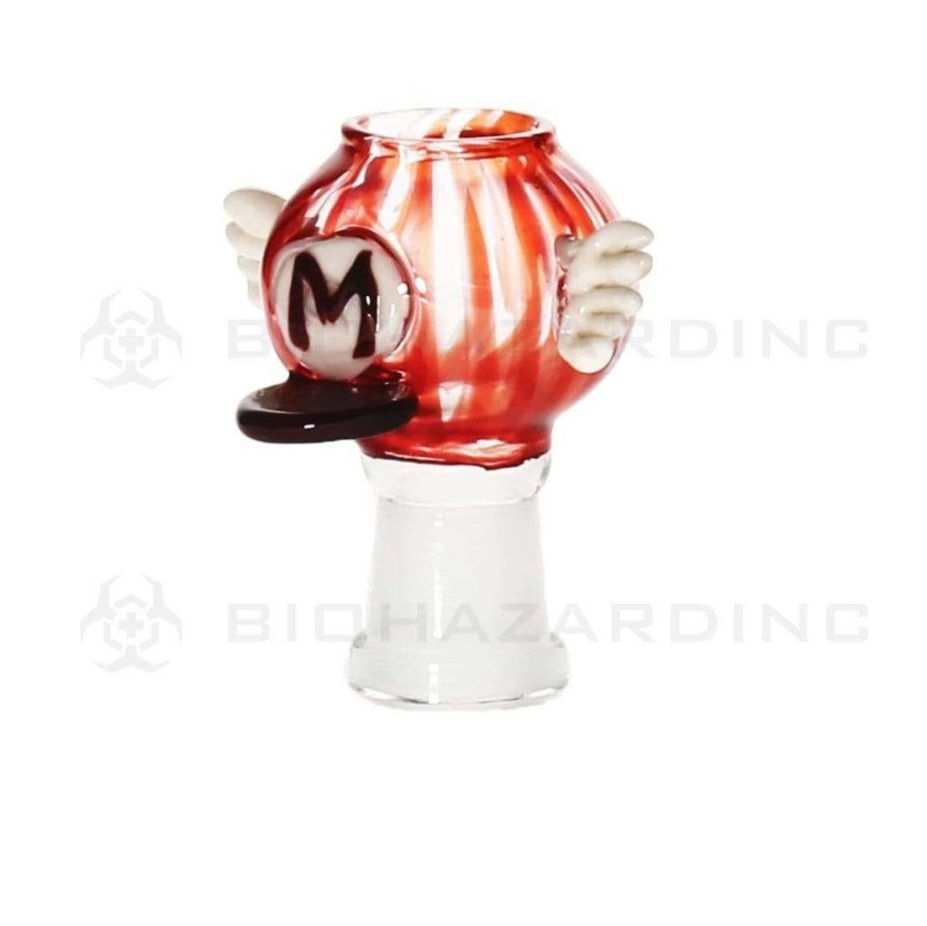 Novelty | Mario Look-A-Like Glass Dome | 19mm - Red 19mm Dome Biohazard Inc   