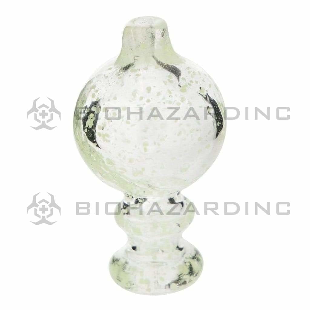 Carb Cap | Glow in the Dark Flecked Glass Bubble Carb Cap | Various Colors Carb Cap Biohazard Inc