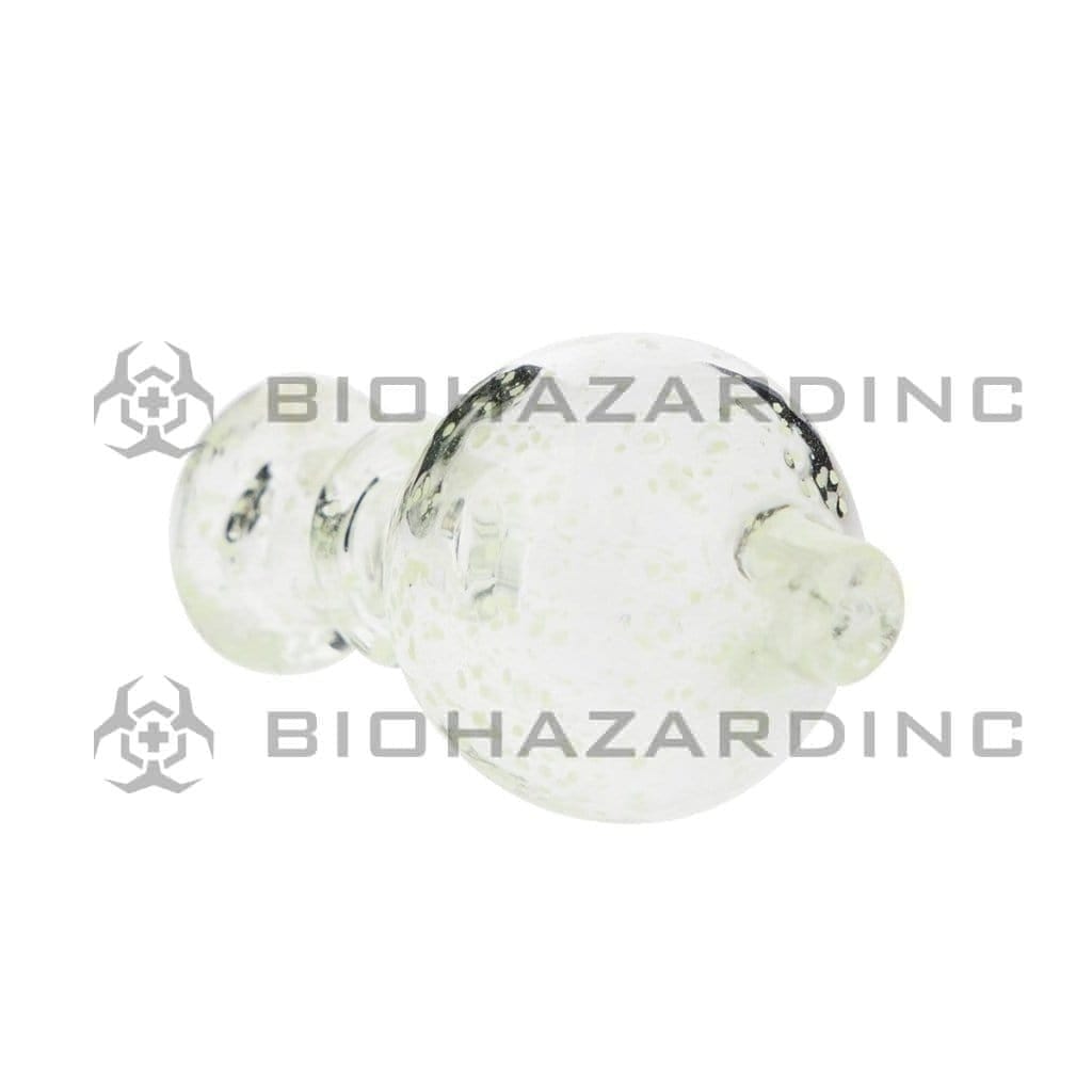 Carb Cap | Glow in the Dark Flecked Glass Bubble Carb Cap | Various Colors Carb Cap Biohazard Inc