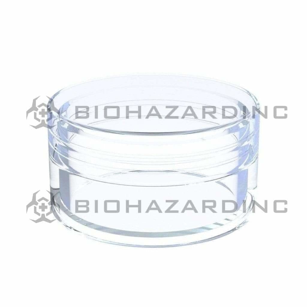 Concentrate Containers | Plastic Screw Top Concentrate Jar | 5mL - Clear - 1000 Count Concentrate Container Biohazard Inc   