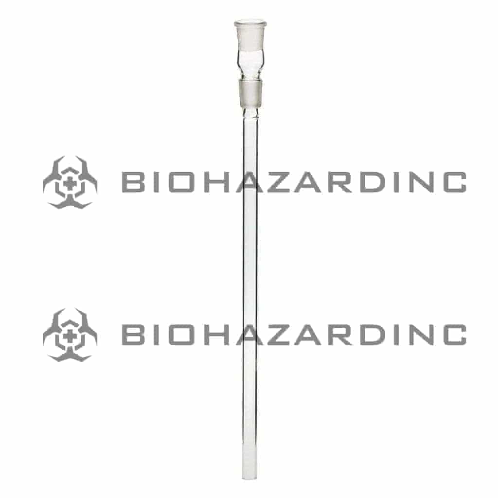 Downstem | 19mm Joint / 19mm Bowl | Clear Downstem Biohazard Inc 10.5"