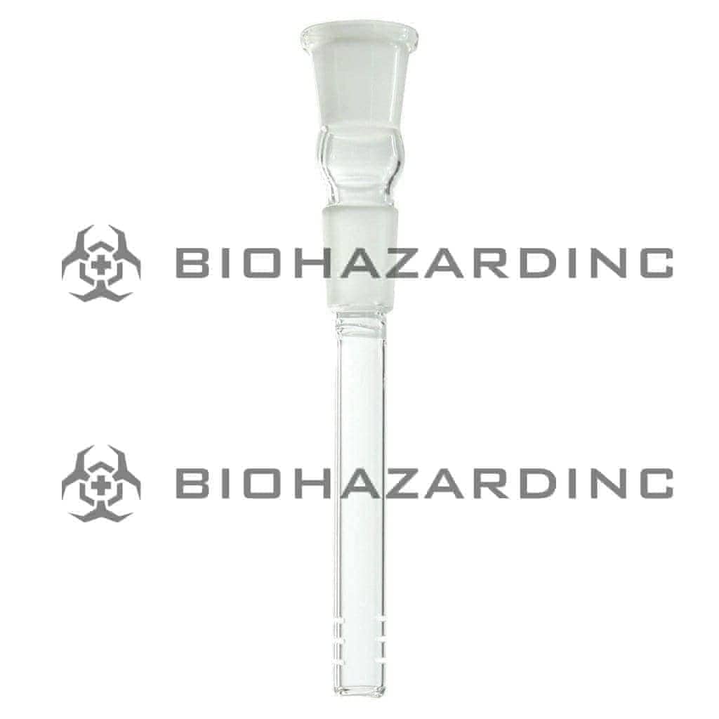 Downstem | 19mm Joint / 19mm Bowl | Clear Downstem Biohazard Inc 2"