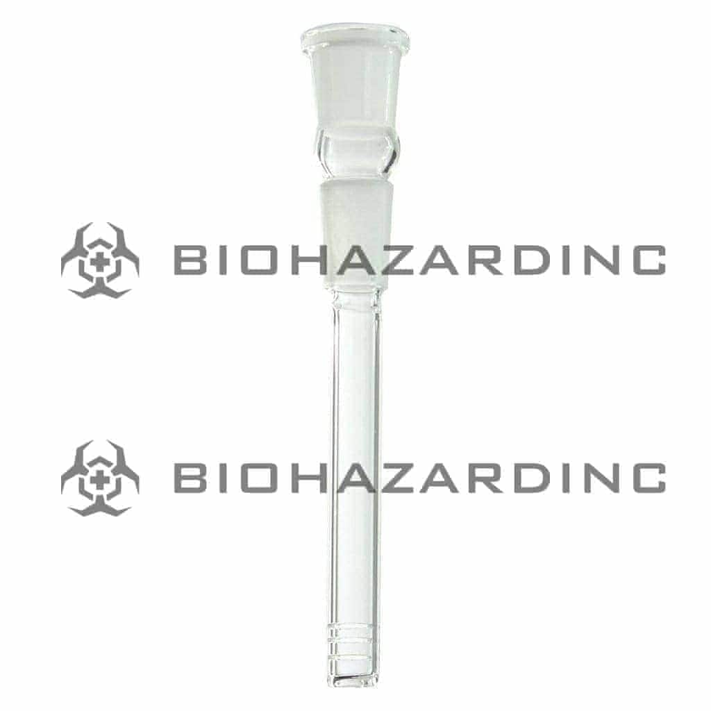 Downstem | 19mm Joint / 19mm Bowl | Clear Downstem Biohazard Inc 3"