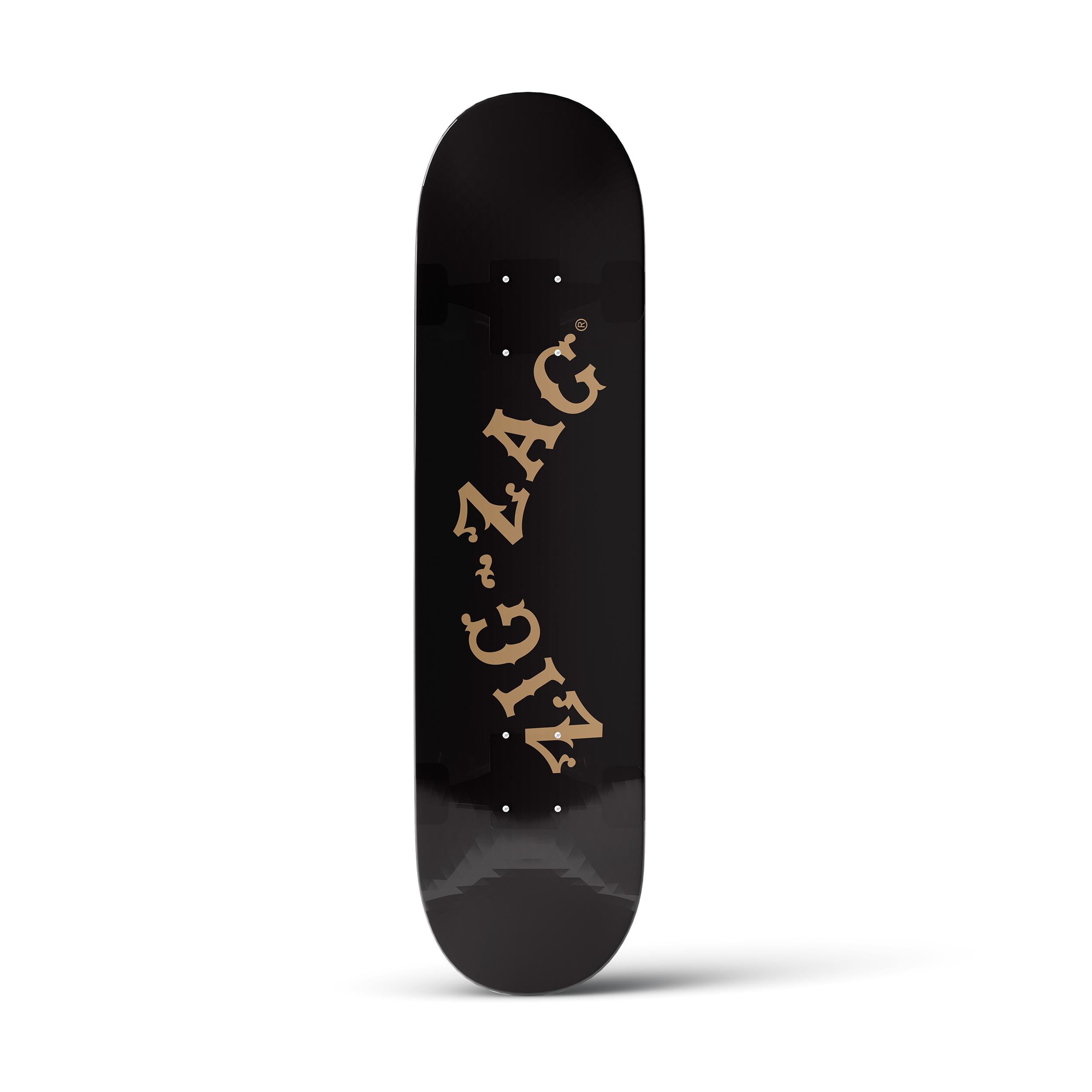 Zig-Zag® | Custom Skateboard Deck | Black Skateboard Zig Zag