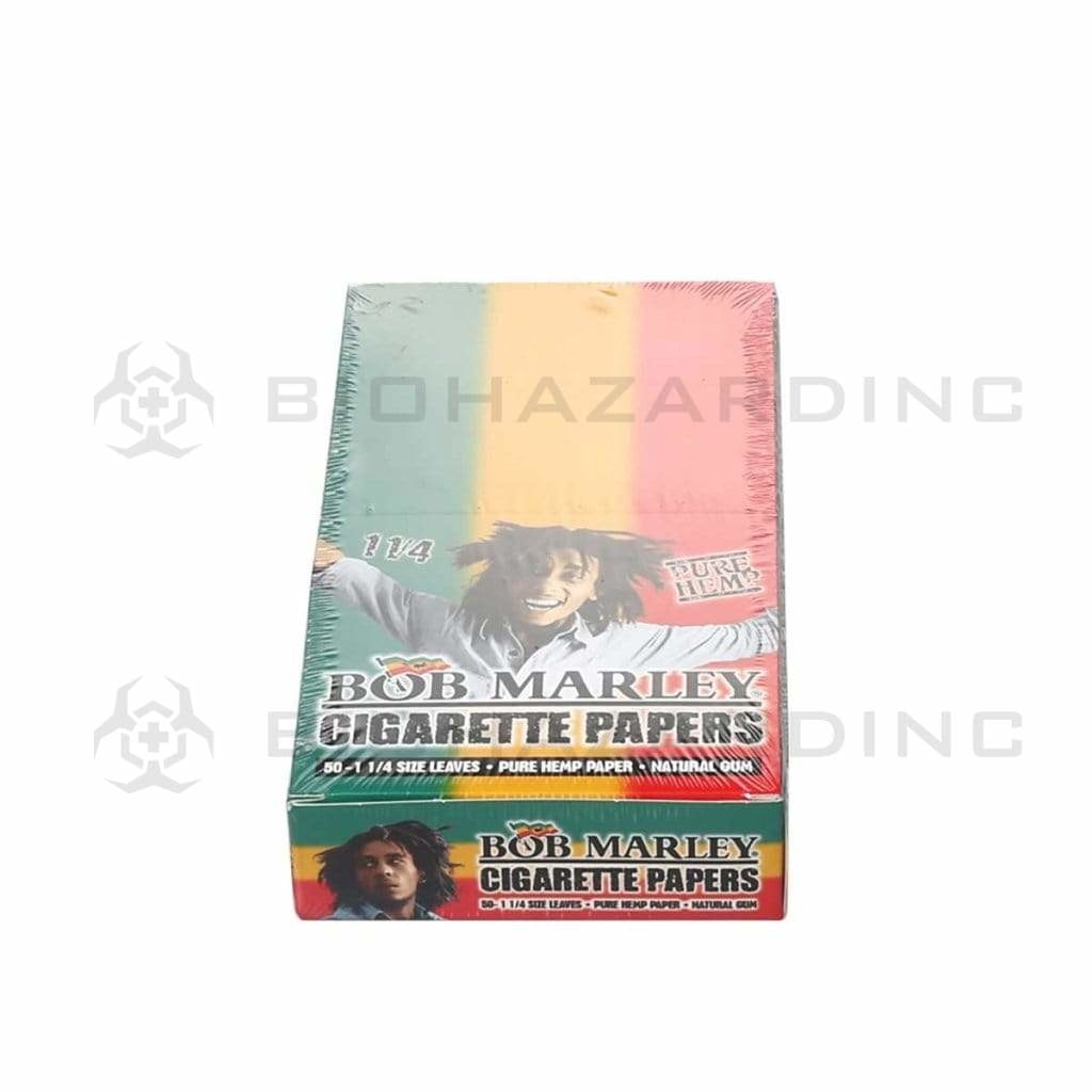 Bob Marley | 'Retail Display' Hemp Rolling Papers Classic 1¼ Size | 78mm - Classic White - 25 Count Rolling Papers Bob Marley   