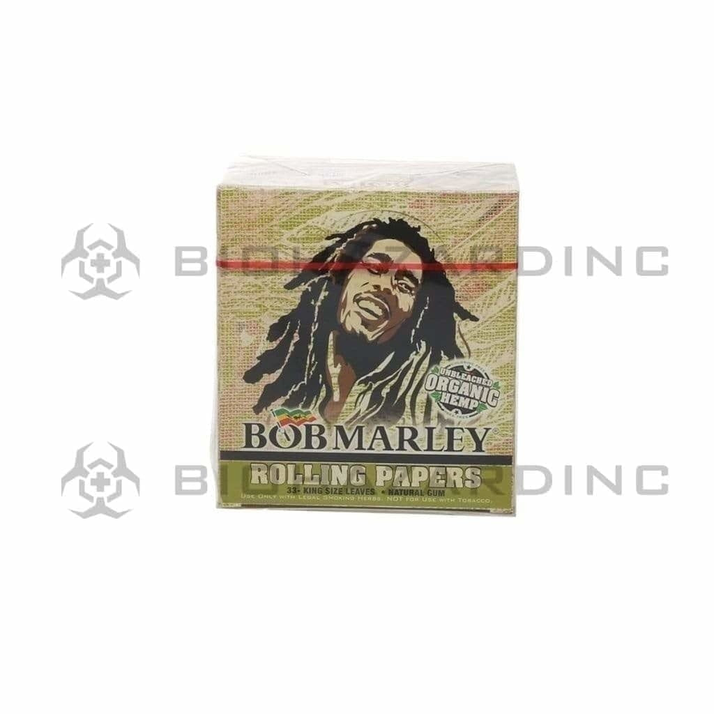 Bob Marley | 'Retail Display' Organic Hemp Rolling Papers King Size | 110mm - 50 Count Rolling Papers Bob Marley   