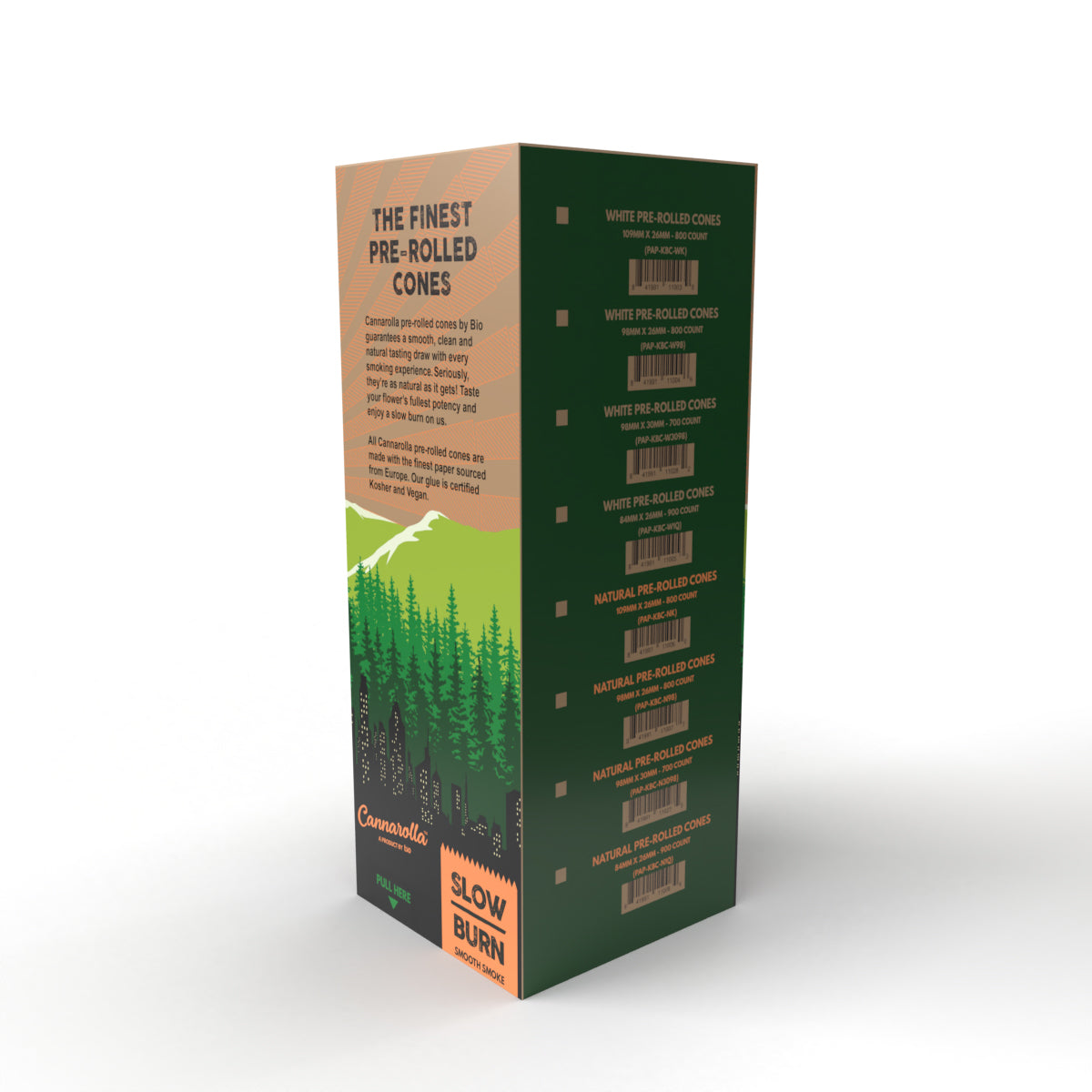 Cannarolla® | Pre-Rolled Cones 98 Special | 98mm - Classic White - 800 Count Pre-Rolled Cones Cannarolla