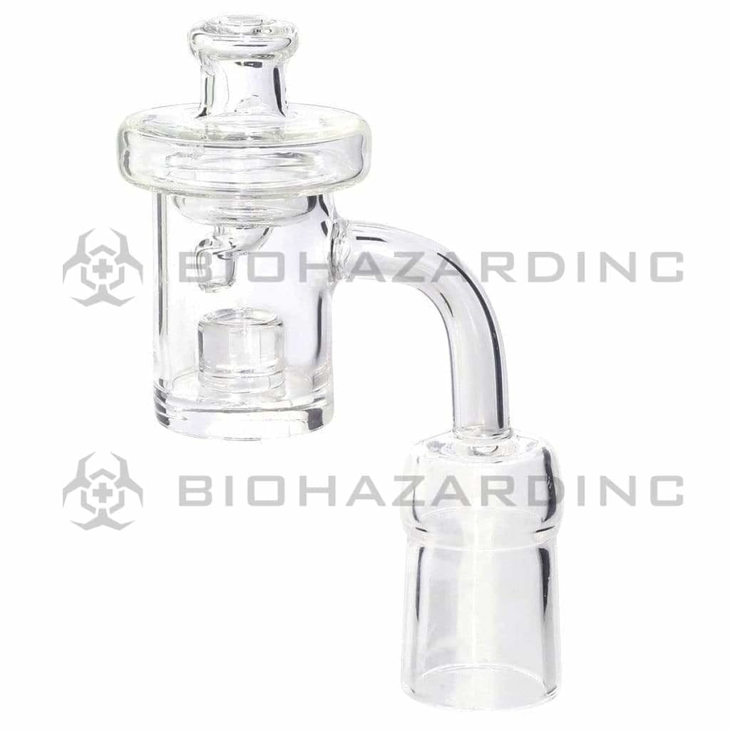Banger | Quartz Banger Flat Core + Cap | 19mm - Female Quartz Banger Biohazard Inc