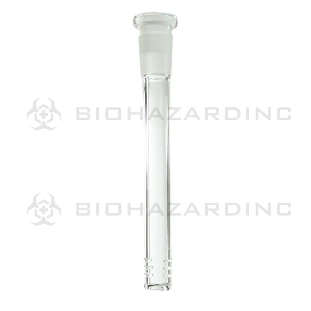 Downstem | 19mm Joint / 14mm Bowl | Clear Downstem Biohazard Inc 4.5"