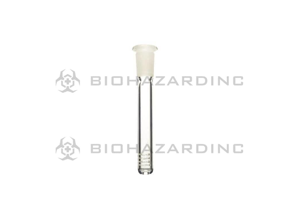 Downstem | 19mm Joint / 14mm Bowl | Clear Downstem Biohazard Inc 4.75"