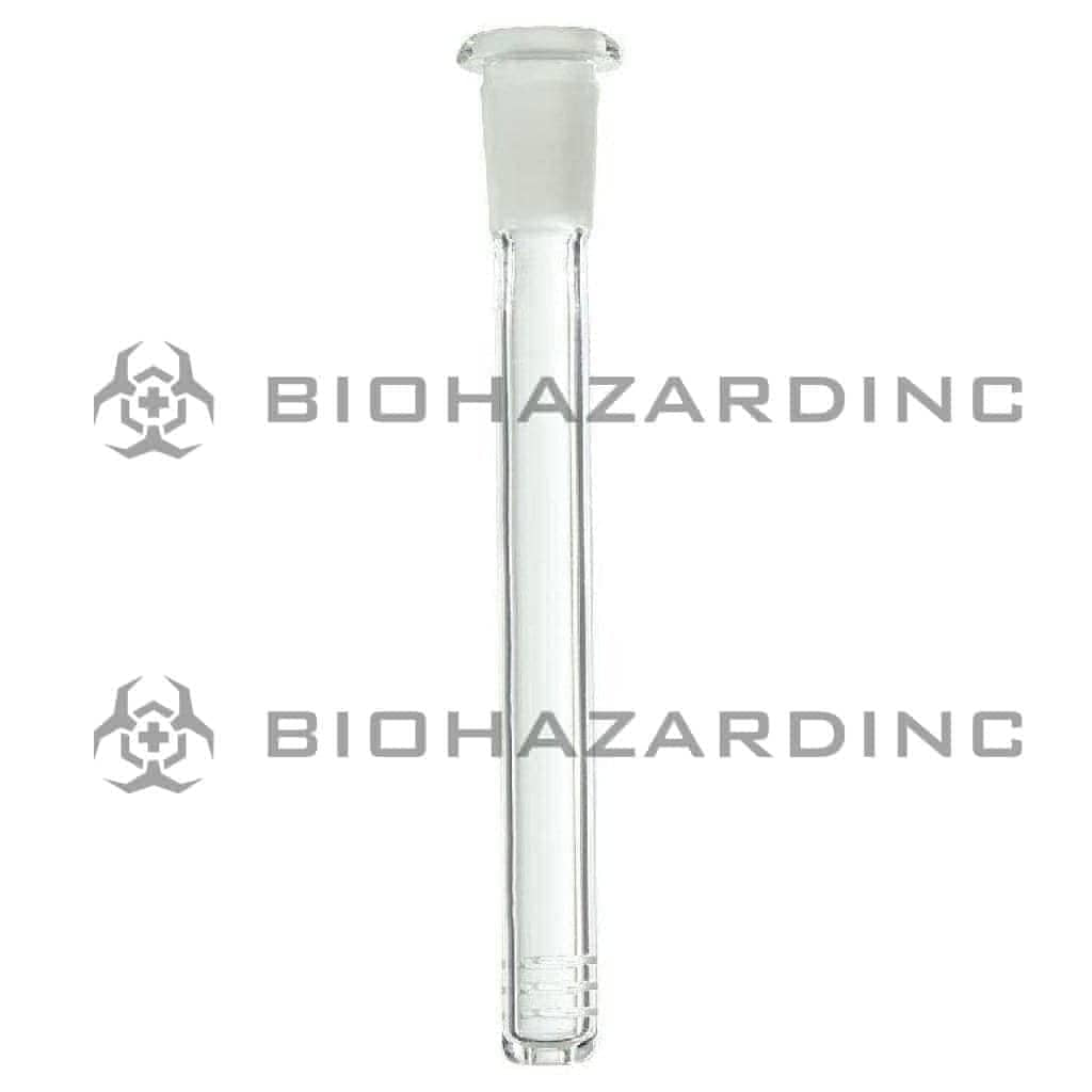 Downstem | 19mm Joint / 14mm Bowl | Clear Downstem Biohazard Inc 6"