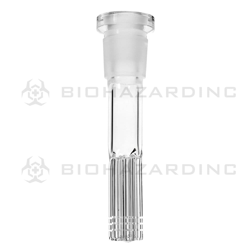 Downstem | 6-Arm Tree - 29mm Joint / 19mm Bowl | Clear Downstem Biohazard Inc 4"