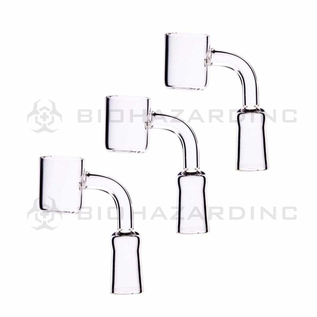 Banger | Quartz Banger Flat | 14mm - Female - 3 Count Quartz Banger Biohazard Inc
