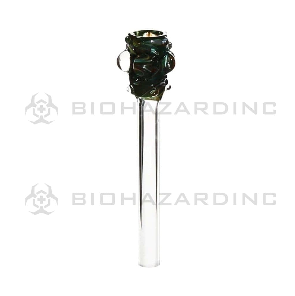 Bowl | Funnel Wrap and Rake Slide w/ Marbles | 6" - 9mm - Raked Glass Bowl Biohazard Inc   