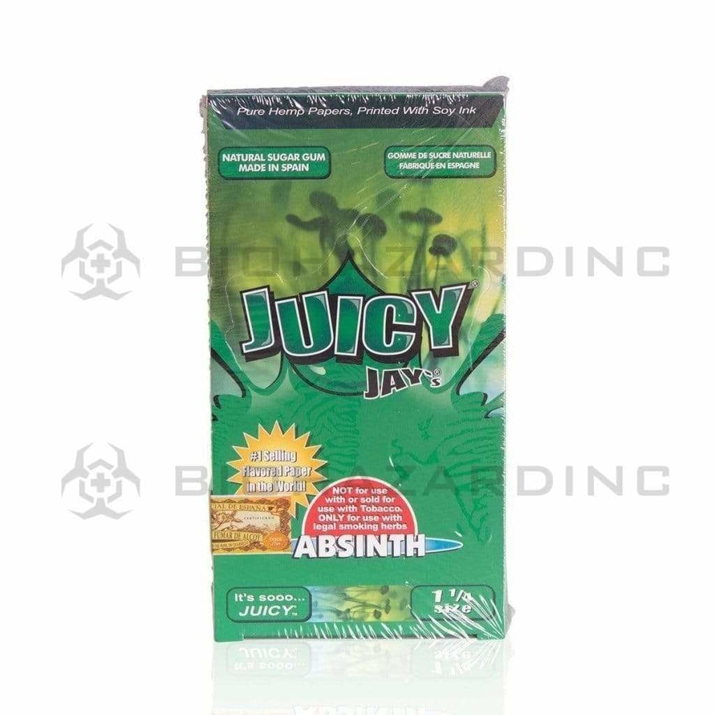 Juicy Jay's® | Wholesale Flavored Rolling Papers Classic 1¼ Size | 78mm - Various Flavors - 24 Count Rolling Papers Juicy Jay's Absinth  