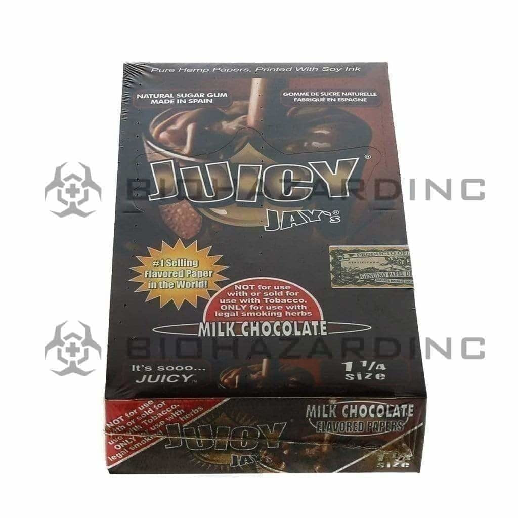 Juicy Jay's® | Wholesale Flavored Rolling Papers Classic 1¼ Size | 78mm - Various Flavors - 24 Count Rolling Papers Juicy Jay's Milk Chocolate  