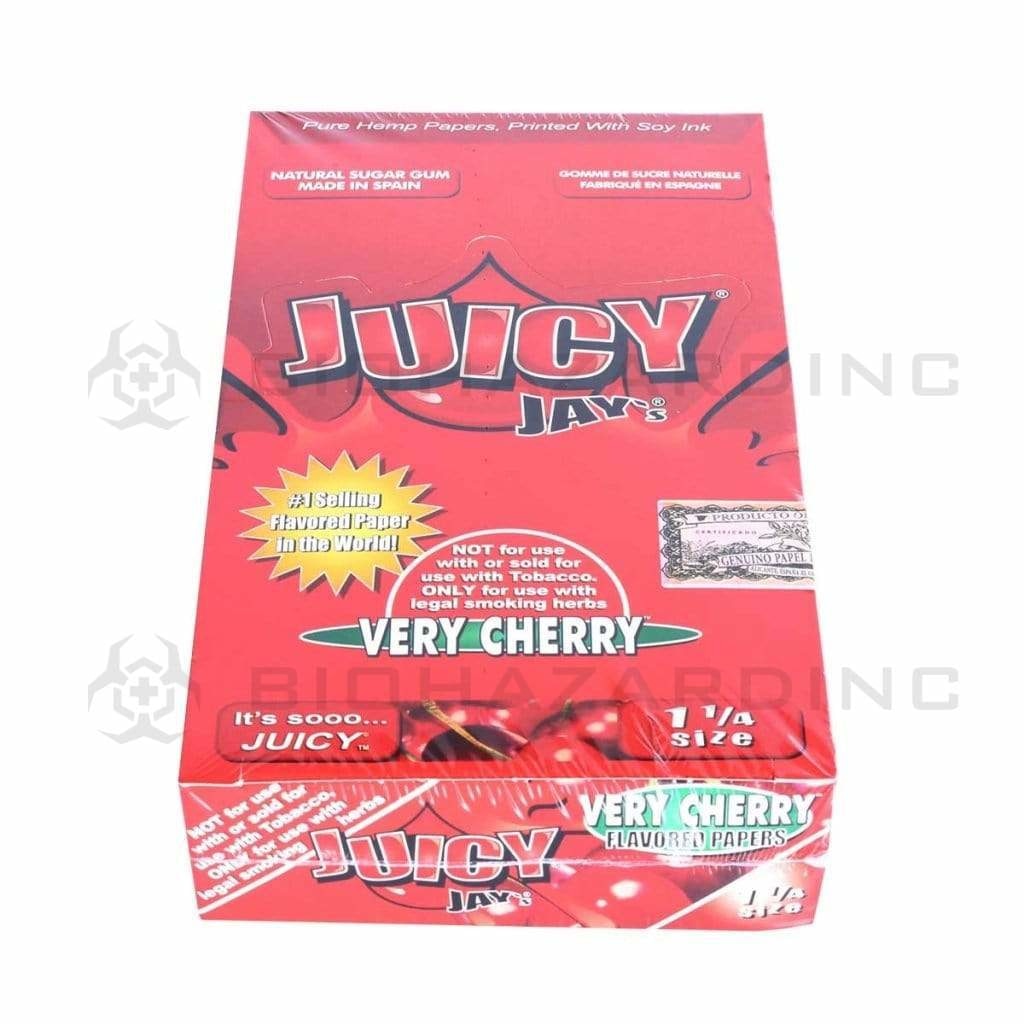 Juicy Jay's® | Wholesale Flavored Rolling Papers Classic 1¼ Size | 78mm - Various Flavors - 24 Count Rolling Papers Juicy Jay's Very Cherry  