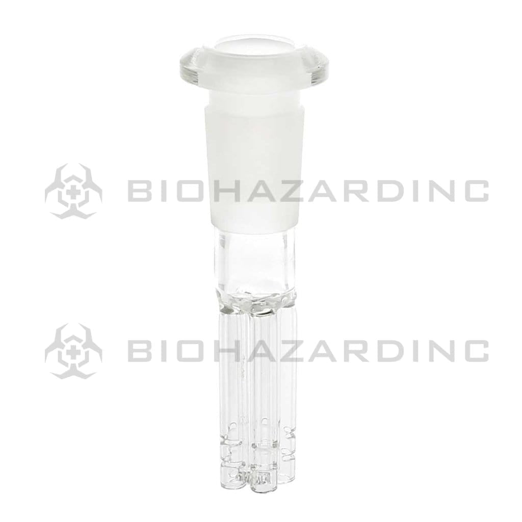 Downstem | Low Pro 5-Arm Tree - 19mm Joint / 14mm Bowl | Clear Downstem Biohazard Inc 2"