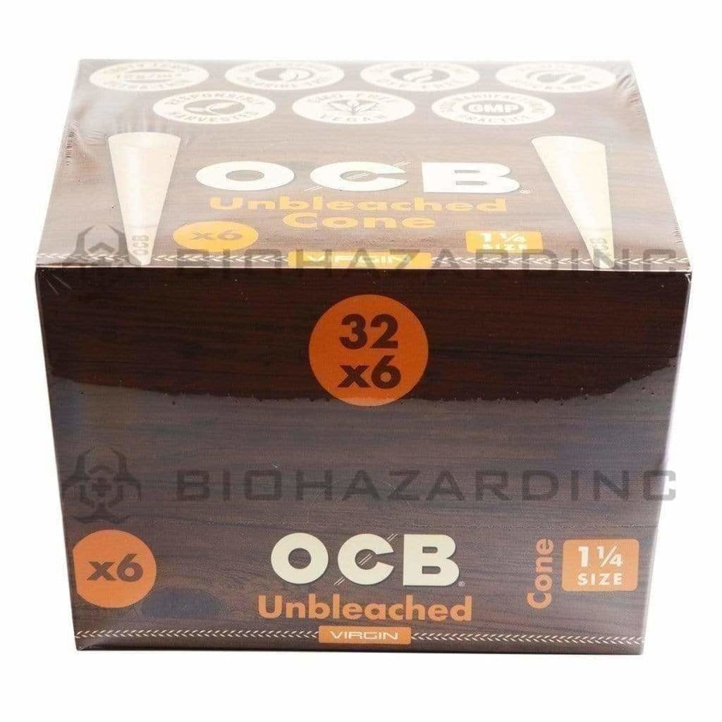 OCB® | Pre-Rolled Cones 1¼ Size | 78mm - Brown Paper - 32 Count Pre-Rolled Cones OCB   