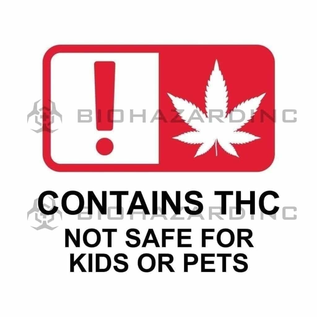 Oklahoma | OK Universal Symbol Labels | 1" x 1" - 1000 Count Compliance Labels Biohazard Inc