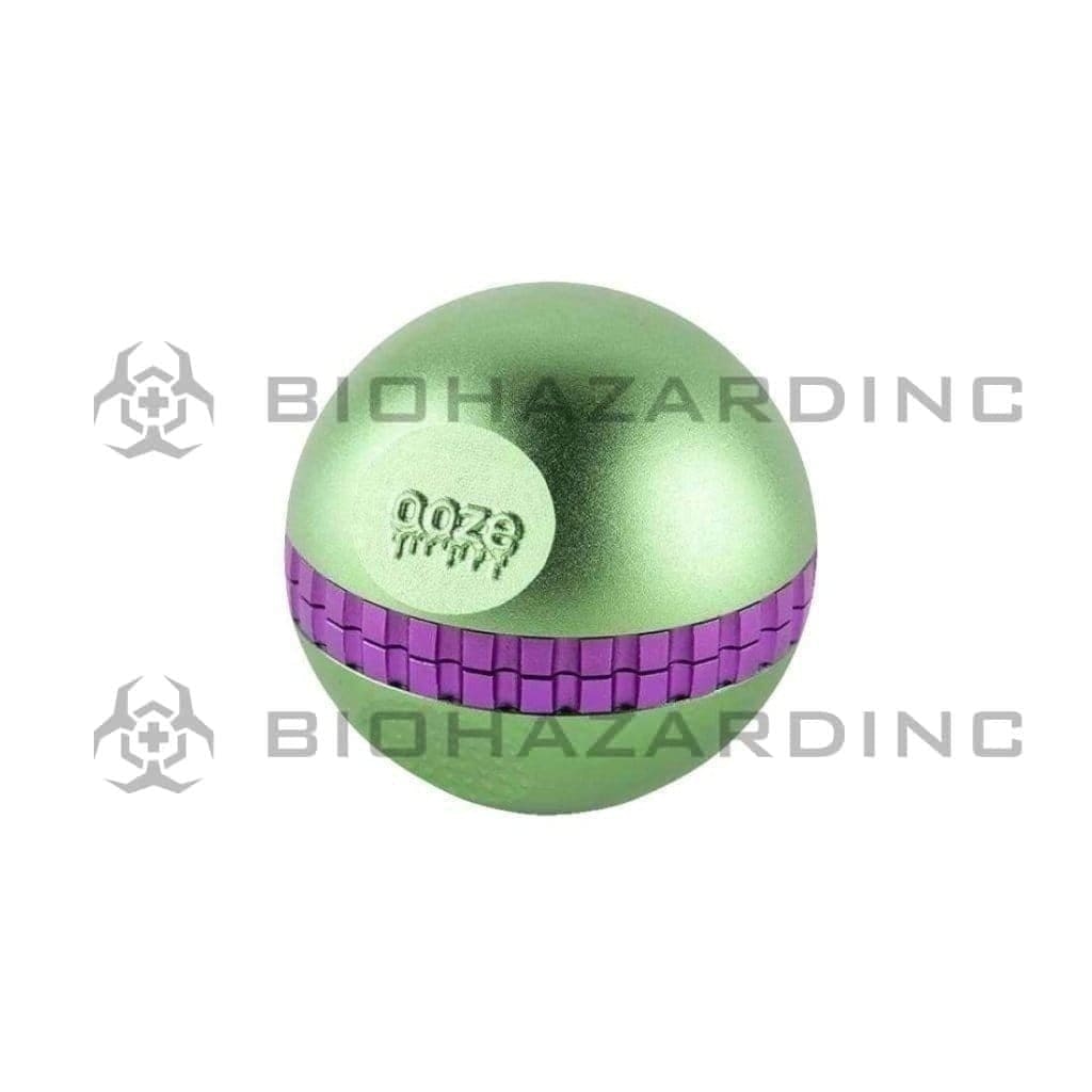 OOZE® | Saturn Globe Magnetic Grinder | 4 Piece - 50mm - Green Metal Grinder Ooze   