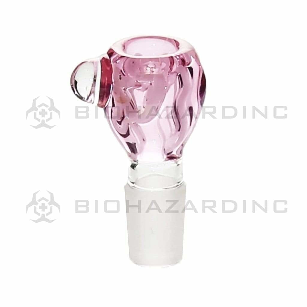 Bowl | Pink Glow In The Dark Bowl | 19mm - Pink 19mm Bowl Biohazard Inc   
