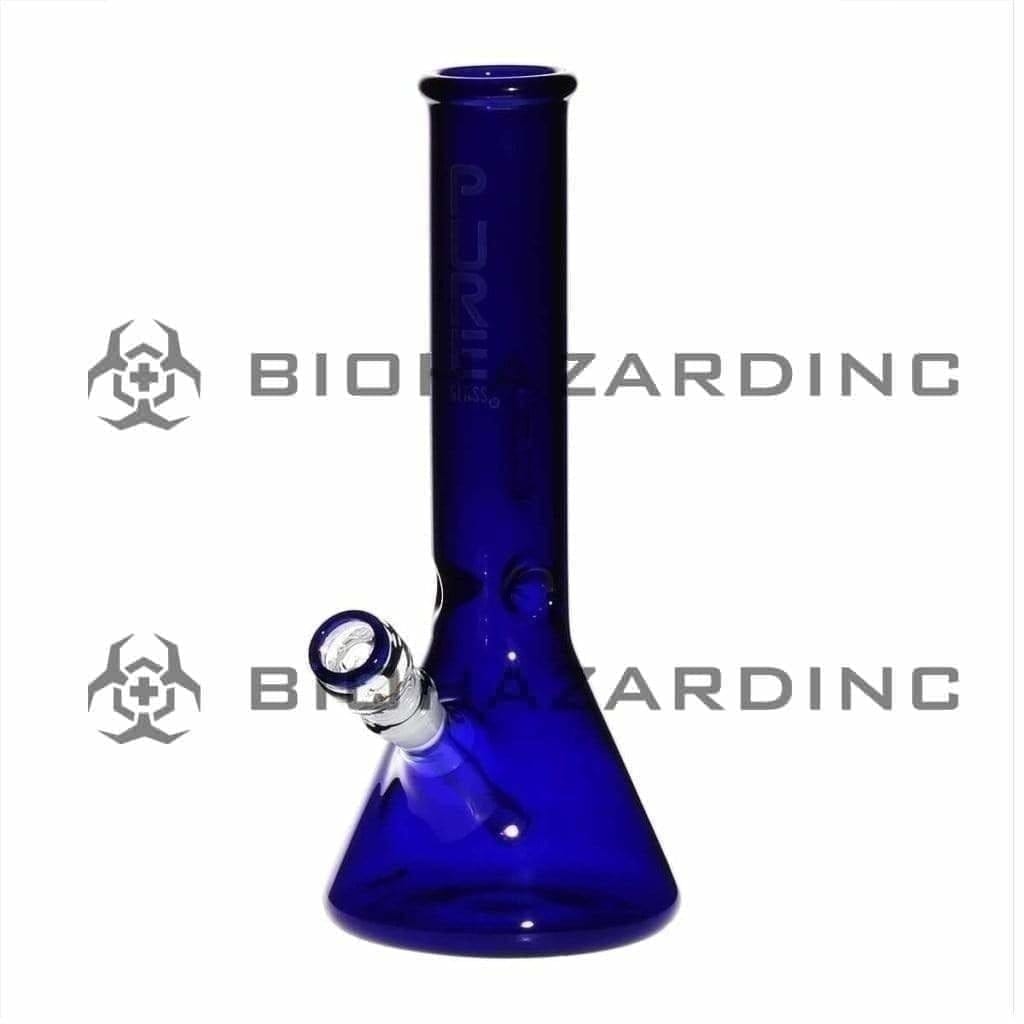 PURE Glass | Classic Beaker Water Pipe | 12" - 14mm - Various Colors Glass Bong Pure Glass Blue  