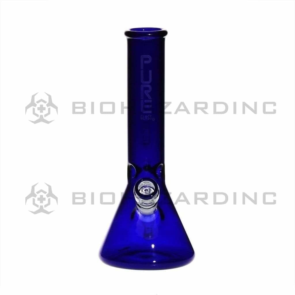 PURE Glass | Classic Beaker Water Pipe | 12" - 14mm - Various Colors Glass Bong Pure Glass