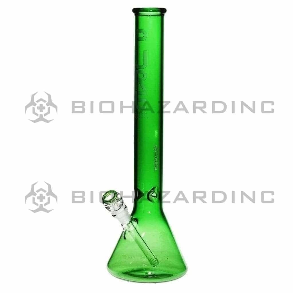 PURE Glass | Classic Beaker Water Pipe | 18" - 14mm - Various Colors Glass Bong Pure Glass Green  