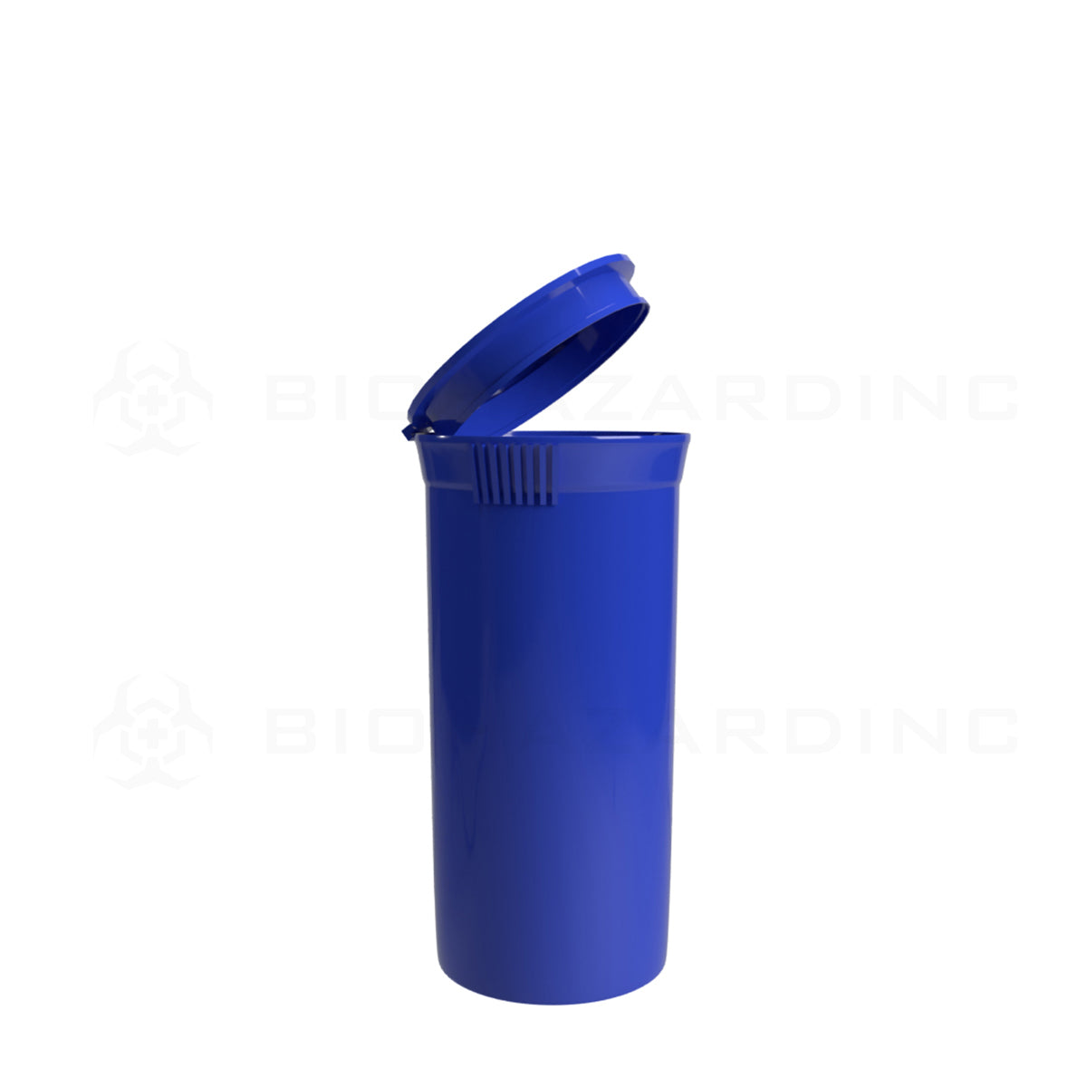 Plastic Pop Top Bottles | 13 Dram - 2 Grams - 315 Count - Various Colors Pop Top Bottle Biohazard Inc Opaque Blue