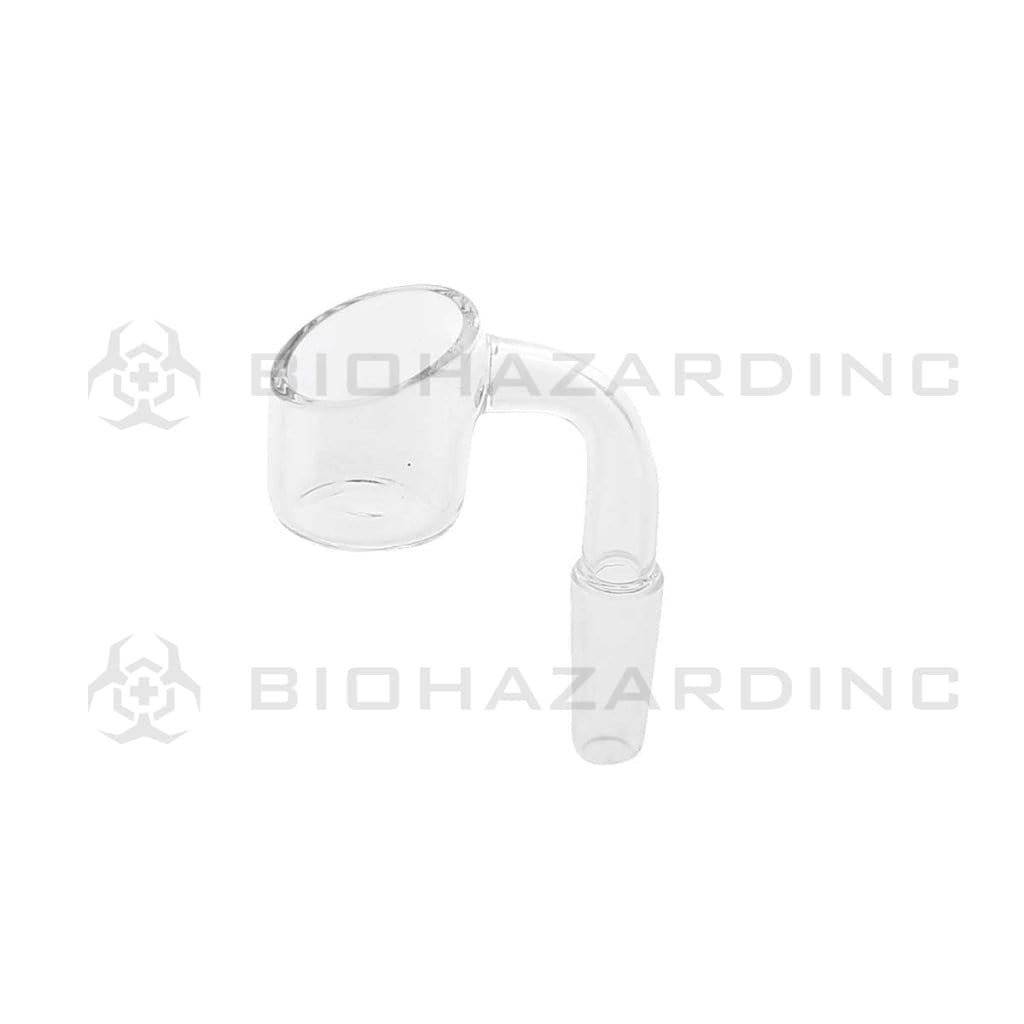 Banger | Quartz Banger Slant | 10mm - Male Quartz Banger Biohazard Inc