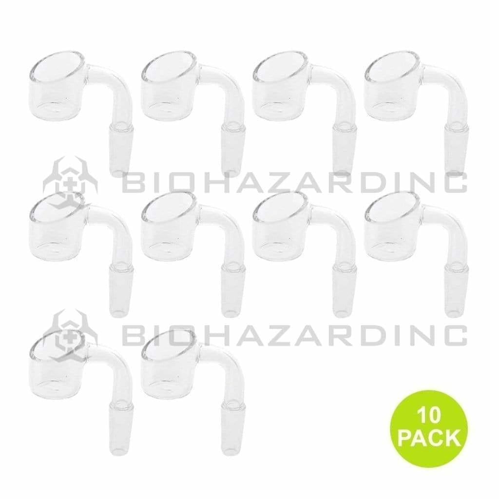 Banger | Quartz Bangers | 10mm - Male - 10 Count Quartz Banger Biohazard Inc
