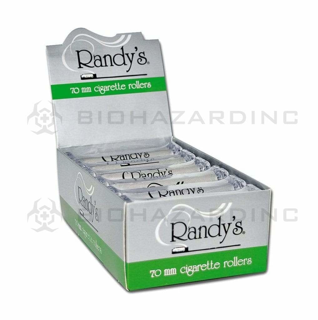 Randy | Cigarette Rollers Classic 1¼ Size | 70mm/87mm - 12 Count Rolling Papers Randy   