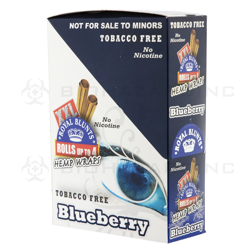 Royal Blunts® | XXL Hemp Wraps | Blueberry - 25 Count Hemp Wraps Royal Blunts
