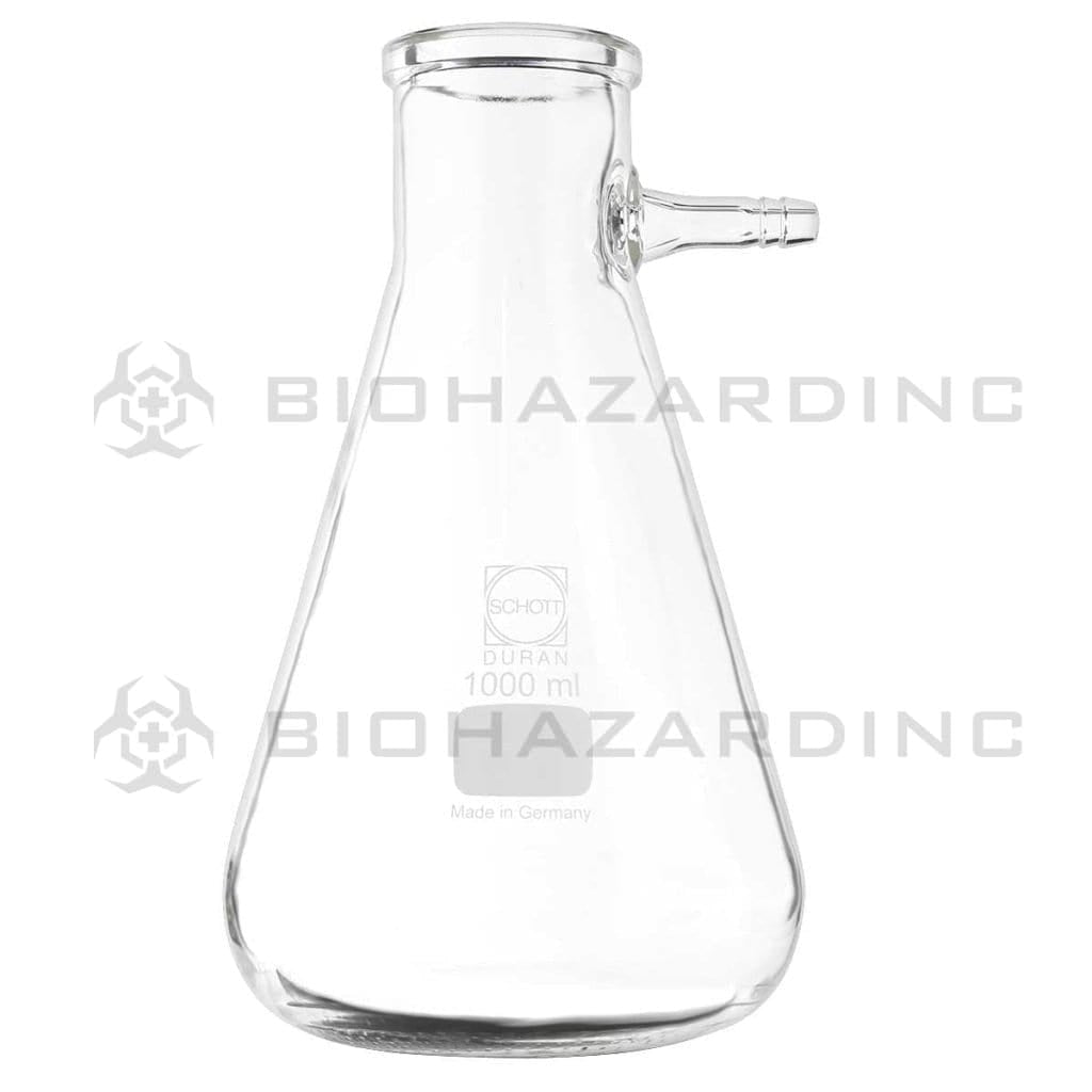 Schott DURAN® | Filtering flasks Erlenmeyer shape w/gh 1000ml Filtering Flask Bottle Schott Duran