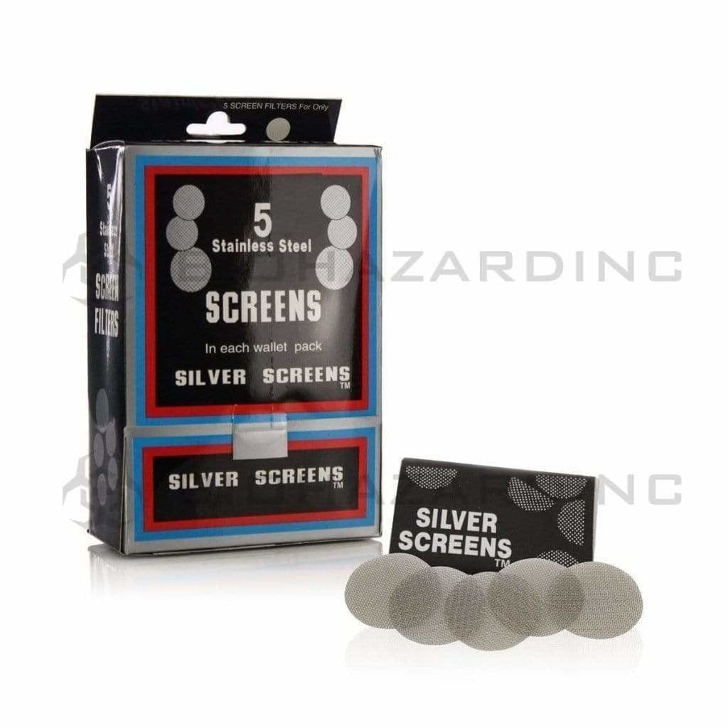Screen Silver Box | 5 Pack - 100 Count Smoking Screen Biohazard Inc