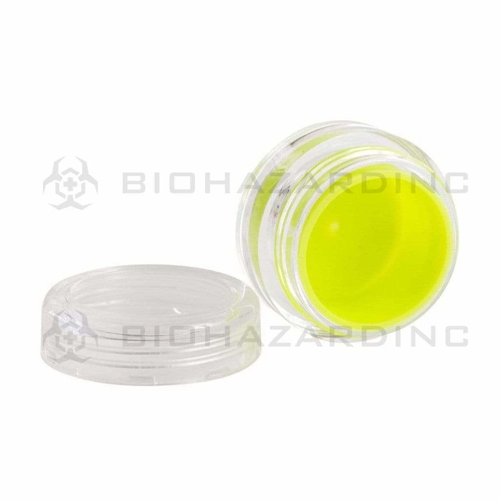 Concentrate Containers | Screw Top w/ Silicone Insert | 7mL - 100 Count - Various Colors Concentrate Container Biohazard Inc Green  